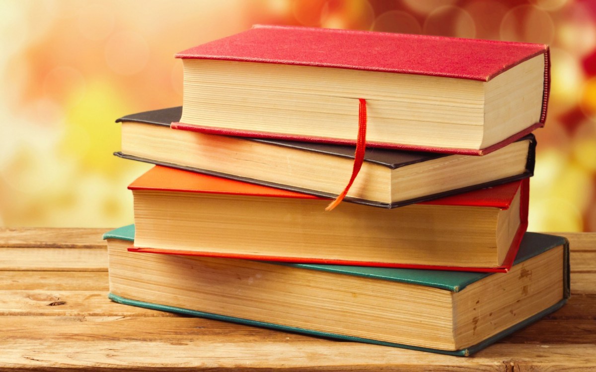 a stack of books